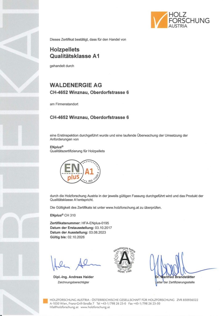 Wir bilden uns laufend weiter! - Waldenergie AG in Winznau - Holzpellets und Brennholz aus der Schweiz, Unterhalt von Naturstrassen